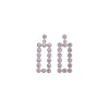 Boucle d'oreille Argent Rhodié - Oxyde de Zirconium rose 602617<GO Mademoiselle Clearance