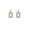 Boucle d'oreille Plaqué or - Oxyde de Zirconium Violet rose jaune 606628<GO Mademoiselle Online
