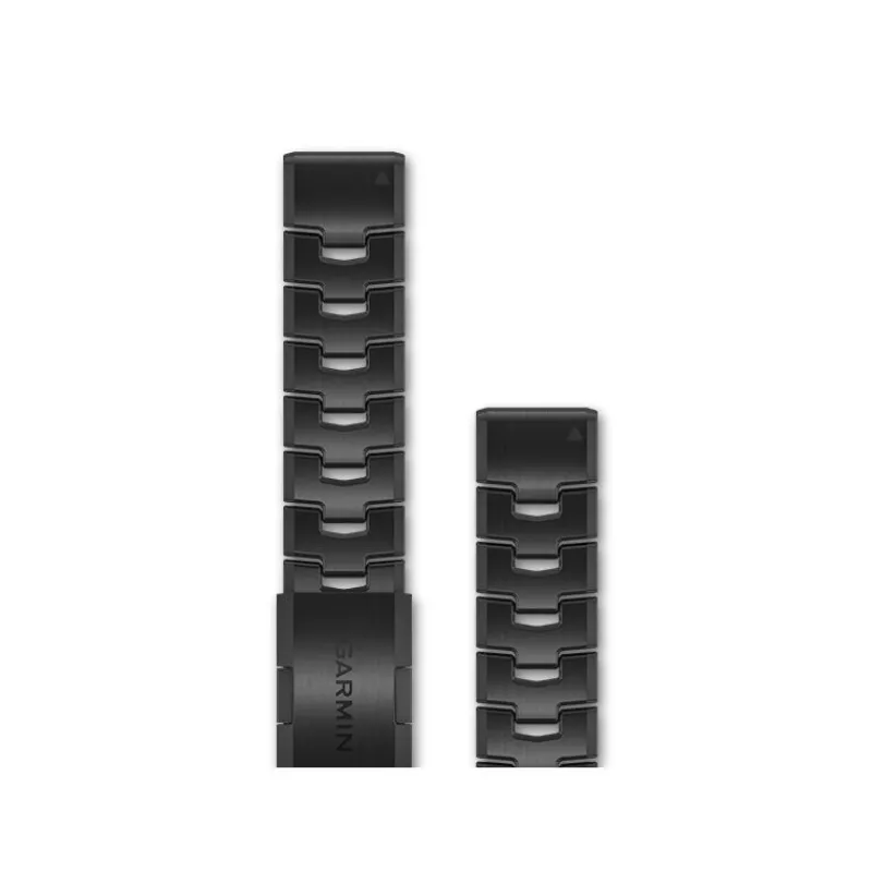 Bracelet de montre QuickFit 22mm Titane revêtement carbone amorphe Gray DLC010-12863-09<Garmin New