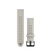 Bracelet Quickfit 20mm silicone blanc gris cendré / gris foncé010-13391-06<Garmin Hot