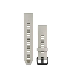 Bracelet Quickfit 20mm silicone blanc gris cendré / gris foncé010-13391-06<Garmin Hot