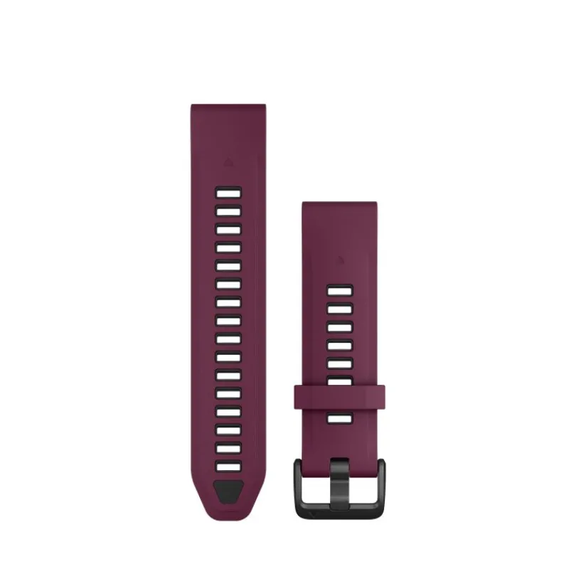 Bracelet Quickfit 20mm silicone merlot / graphite010-13391-04<Garmin Online
