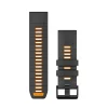 Bracelet Quickfit 26mm silicone graphite / orange010-13393-05<Garmin Hot