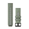 Bracelet Quickfit 26mm silicone vert sauge / graphite010-13393-04<Garmin Fashion