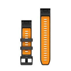 Bracelet Quickfit 22mm silicone graphite / orange010-13392-05<Garmin Fashion