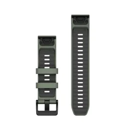 Bracelet Quickfit 22mm silicone vert sauge / graphite010-13392-04<Garmin Fashion