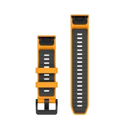 Bracelet Quickfit 22mm silicone orange / graphite010-13392-01<Garmin Discount