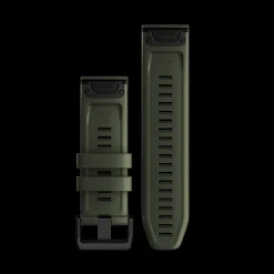 Bracelet Quickfit 26 silicone vert moss Compatible Fenix 6X / 7X010-13117-03<Garmin New