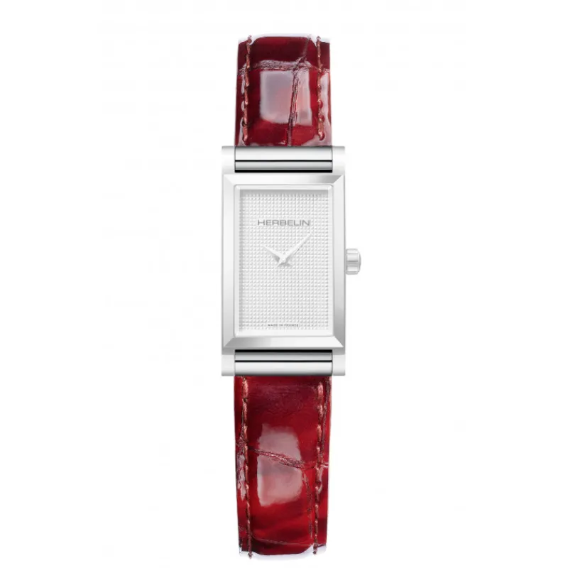 Bracelet Antares InterchangeableFaçon Croco Sioux Twister Rouge BRAC17048A110<Herbelin Fashion