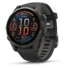 Fenix 8 Amoled 43mm Verre Sapphire lunette Carbon Gray DLC bracelet noir010-02903-21<Garmin Best