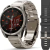 Fenix 8 Amoled 47mm Verre Sapphire lunette titane bracelet titane + silicone noir010-02904-40<Garmin Outlet