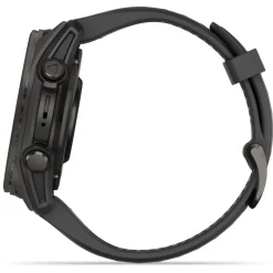 Fenix 8 Amoled 43mm Verre Sapphire lunette Carbon Gray DLC bracelet noir010-02903-21<Garmin Best