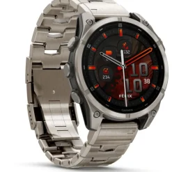 Fenix 8 Amoled 47mm Verre Sapphire lunette titane bracelet titane + silicone noir010-02904-40<Garmin Outlet
