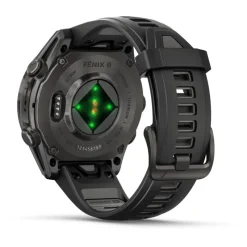 Fenix 8 Amoled 43mm Verre Sapphire lunette Carbon Gray DLC bracelet noir010-02903-21<Garmin Best