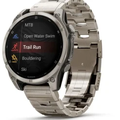 Fenix 8 Amoled 47mm Verre Sapphire lunette titane bracelet titane + silicone noir010-02904-40<Garmin Outlet