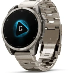 Fenix 8 Amoled 47mm Verre Sapphire lunette titane bracelet titane + silicone noir010-02904-40<Garmin Outlet