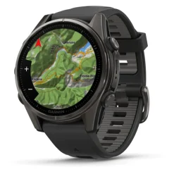 Fenix 8 Amoled 43mm Verre Sapphire lunette Carbon Gray DLC bracelet noir010-02903-21<Garmin Best