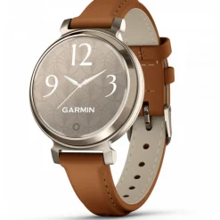 Lily 2 Classic Cream Gold bracelet cuir camel010-02839-02<Garmin Online