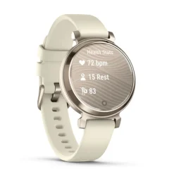 Lily 2 Cream Gold bracelet silicone blanc coco010-02839-00<Garmin Online