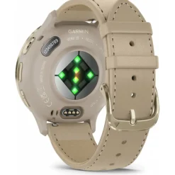Venu 3S bracelet cuir lin + bracelet silicone lin010-02785-55<Garmin Outlet