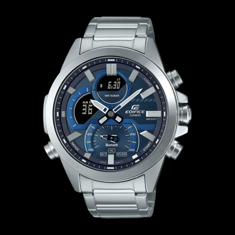Montre Edifice connectéeECB-30D-2AEF<Casio Discount