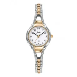 Montre Femme ronde dorée bicolore634056<Joalia Fashion