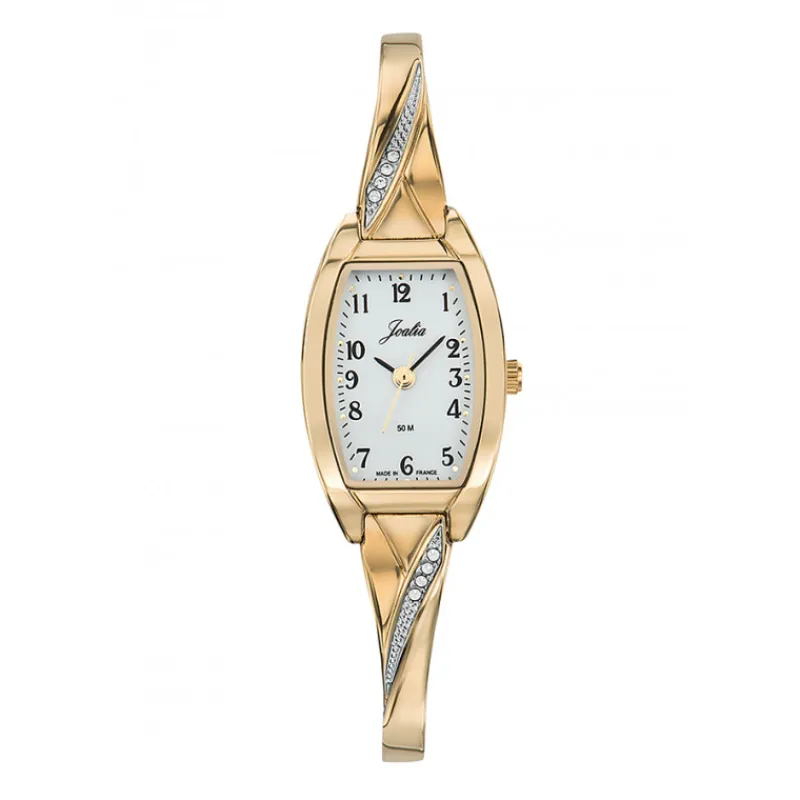 Montre Femme tonneau dorée630514<Joalia Clearance