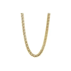 - Collier CROONER Acier satiné PVD Jaune 8mm x 45+4cmHC8487A<Rochet Fashion