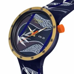 Année du SerpentSB05Z700 - BLUE AND GOLDEN LITHE DANCER<Swatch Sale