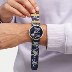 Année du SerpentSB05Z700 - BLUE AND GOLDEN LITHE DANCER<Swatch Sale