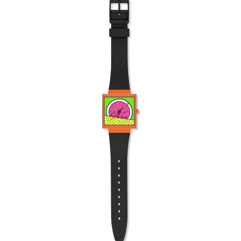 Breaks Free X Keith HaringSO34Z101 - BREAKS TIME<Swatch Best