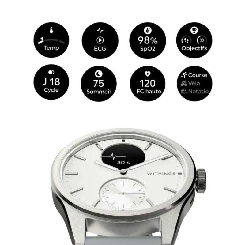 Withings ScanWatch 2 Ø42mmWSW 242 WHITE< Online