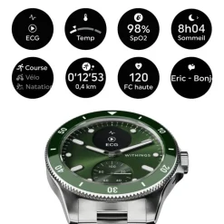 Withings ScanWatch Nova Ø42mmWSW N GREEN< New